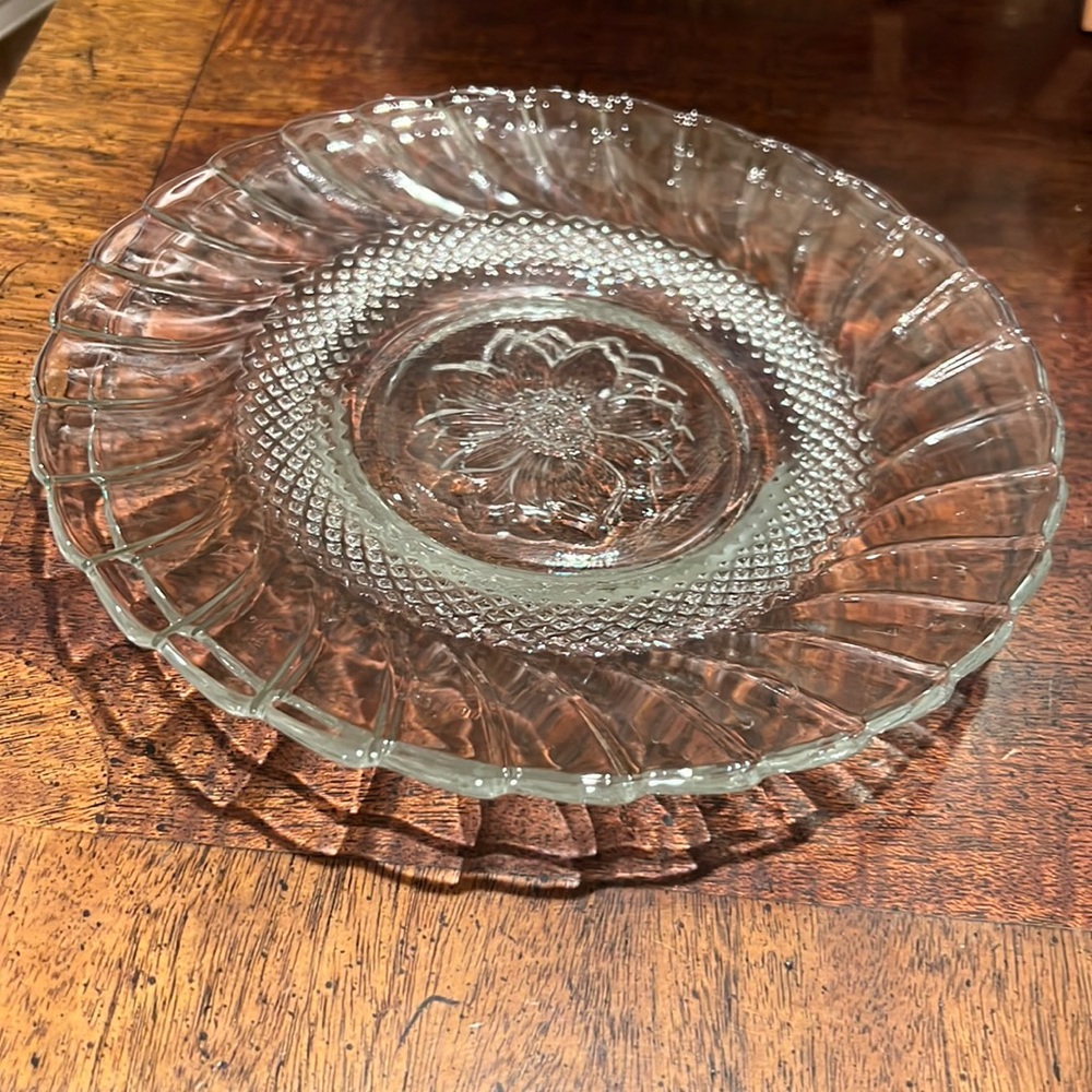Two Floral Dishes